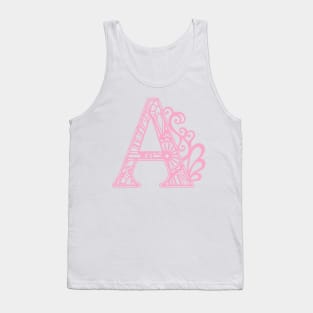 The Letter A Floral Tank Top